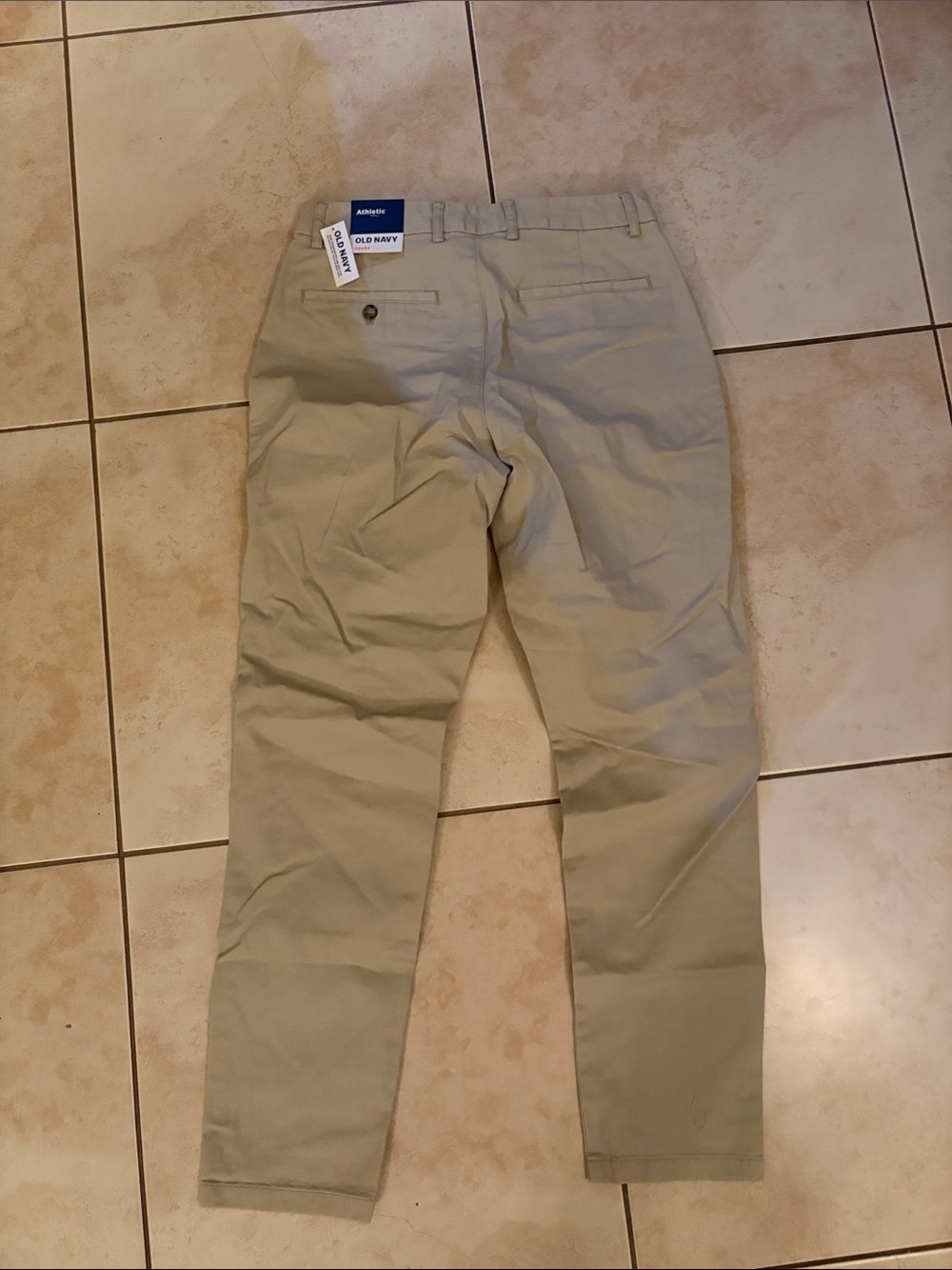 Old Navy Men's Tan Slim Straight Chinos